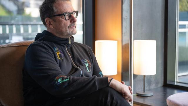 Xavier Cazaubon posa en el Hotel Occidental de Bilbao.