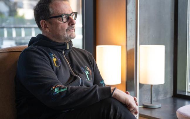 Xavier Cazaubon posa en el Hotel Occidental de Bilbao.