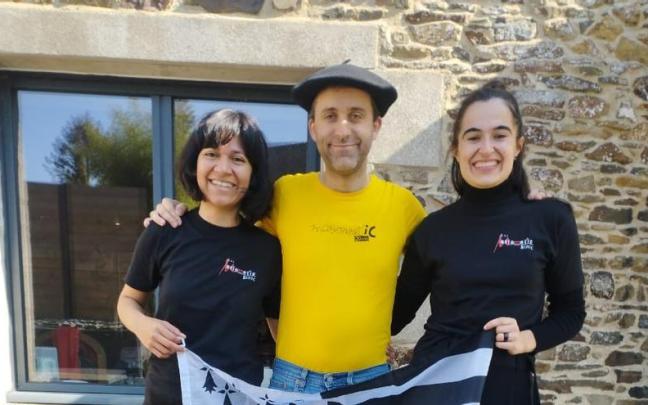 Zoe Tamara Cuellar, Rubén Mejuto eta Irati Ibarra.