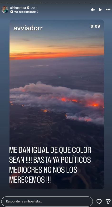 Historias de Ainhoa Arteta en Instagram