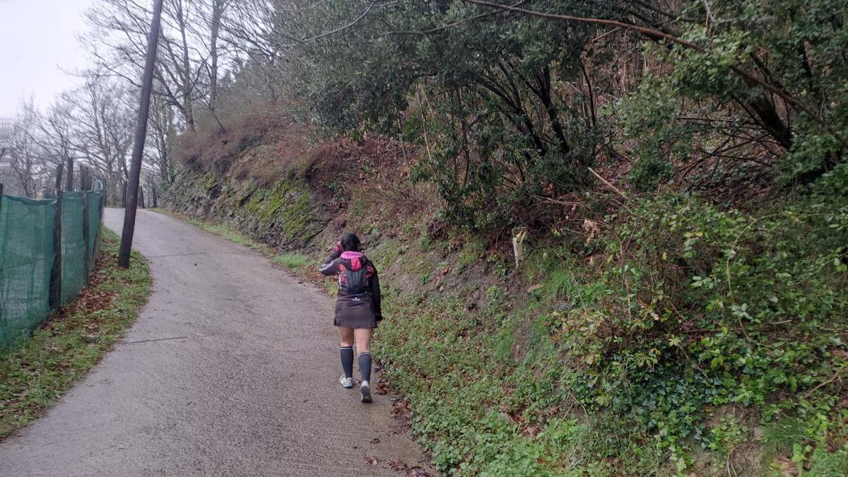 Ultimas rampas antes de llegar al barrio de Pandozales