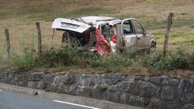 El vehículo accidentado.