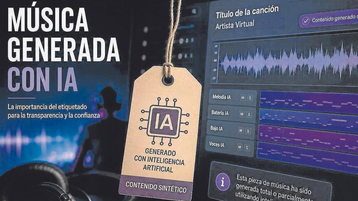 Las plataformas de streaming proceden a etiquetar la música creada con IA.