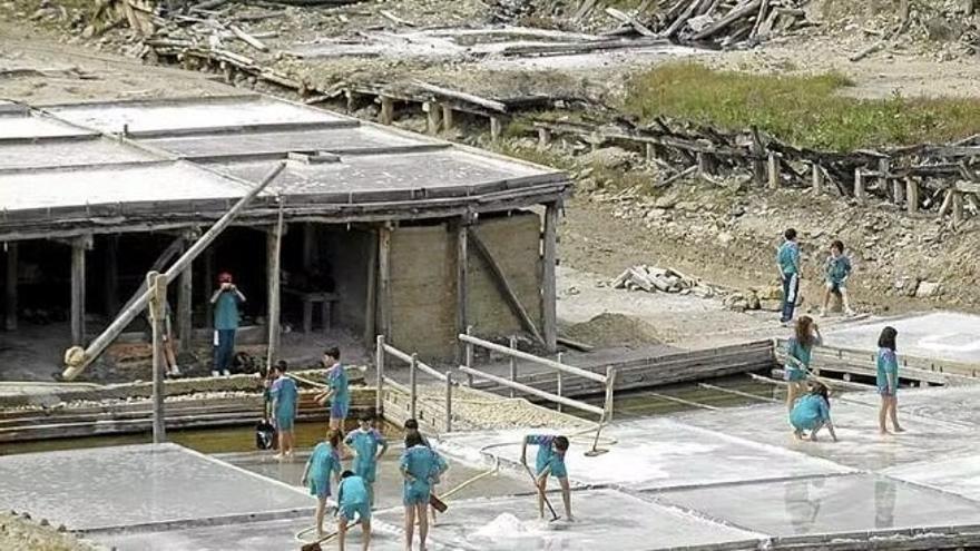 Taller salinero en Salinas de Añana