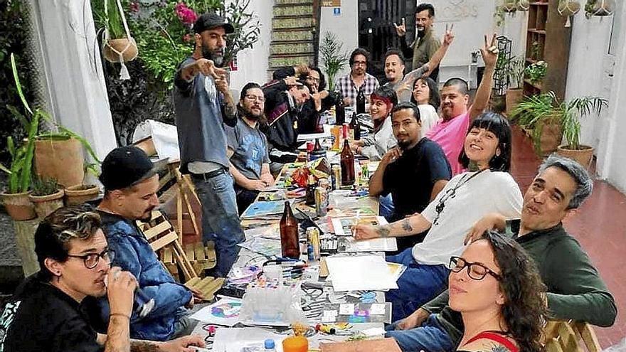 Una de las sesiones de creación al otro lado del Atlántico. | FOTO: HAUS ARTS MX | ADAIR MANGIN GORDILLO