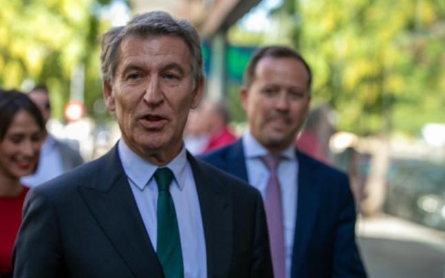 El presidente del PP, Alberto Núñez Feijóo.