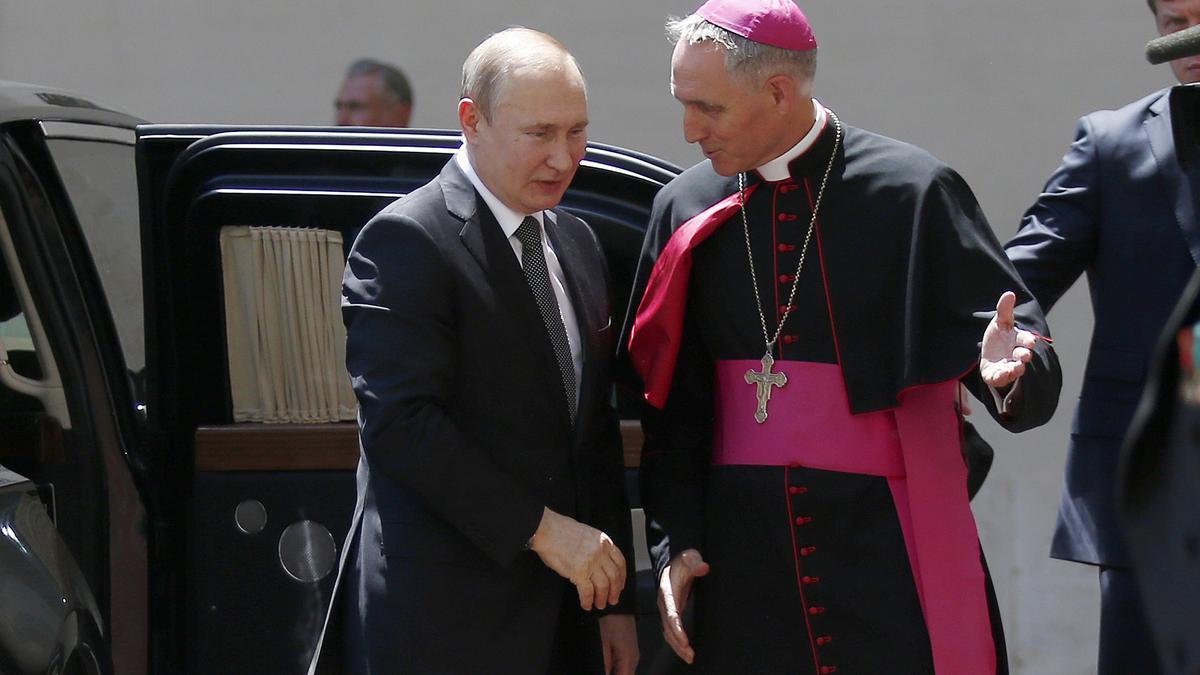 Putin en una visita al Vaticano, 2019.