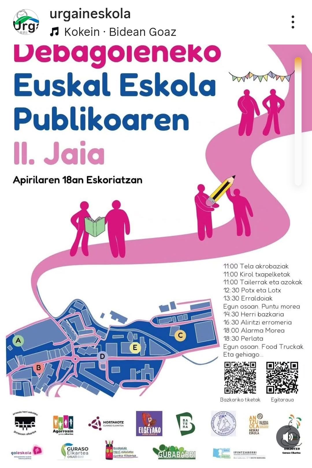 Cartel que anuncia la fiesta.