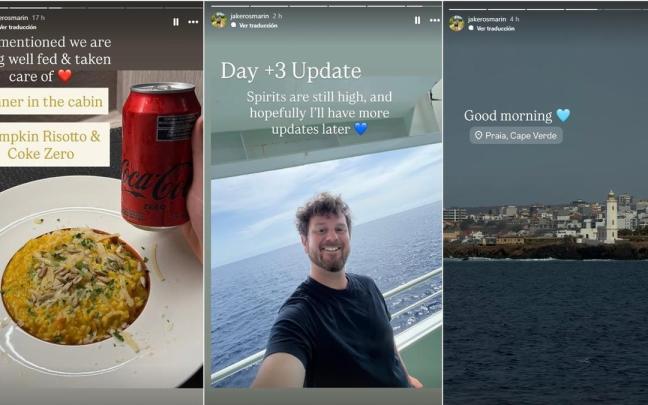 Imágenes publicadas por Jake Rosmarin desde el interior del MV Hondius.
