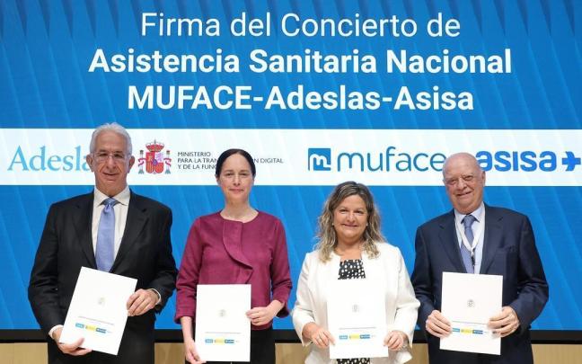 Firma el concierto sanitario entre Muface, Adeslas y Asisa. / MINISTERIO DE FUNCIÓN PÚBLICA Firma el concierto sanitario entre Muface, Adeslas y Asisa.