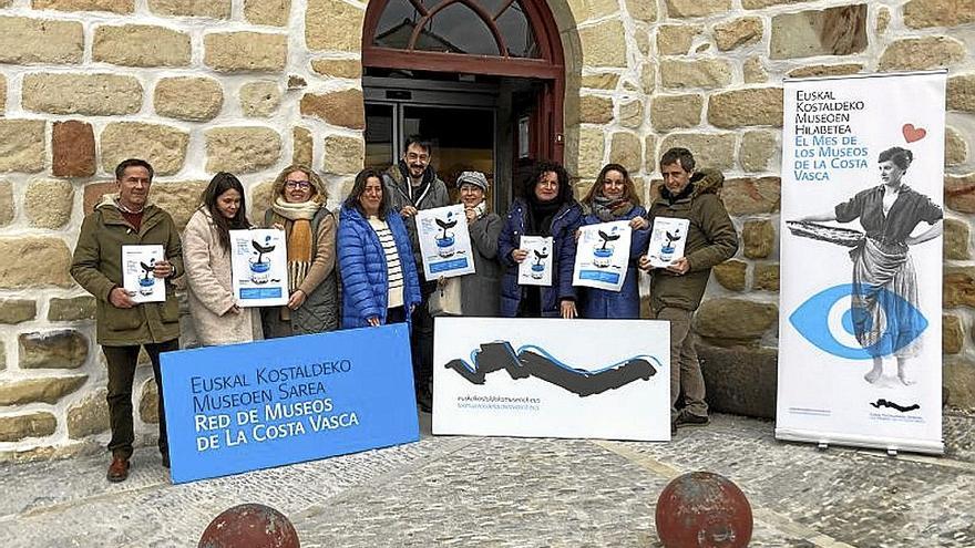 Presentación del mes de los museos de la costa vasca. | FOTO: I. FRADUA