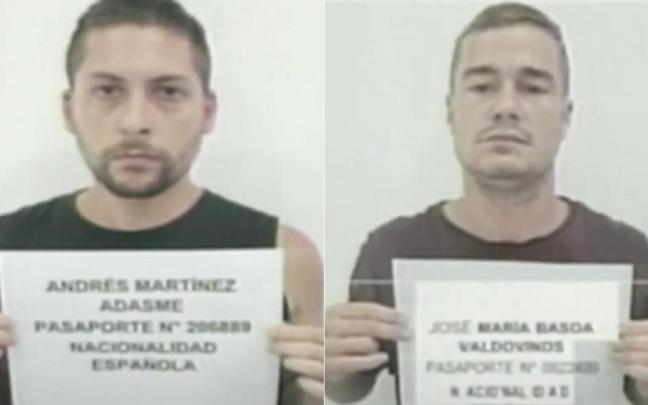 Andrés Martínez Adasme y José María Basoa Valdovinos