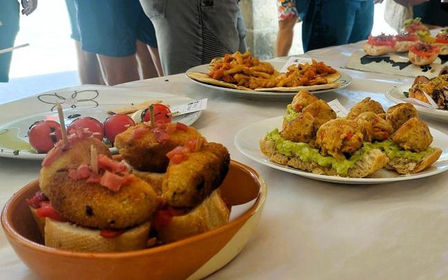 Concurso de pintxos en las fiestas de Artziniega del pasado septiembre
