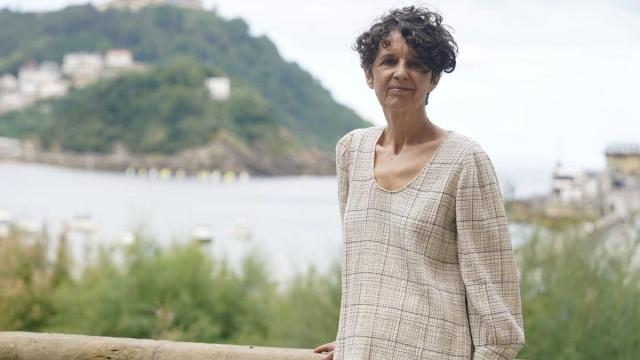 Itziar Larizgoitia, tras una entrevista en Donostia