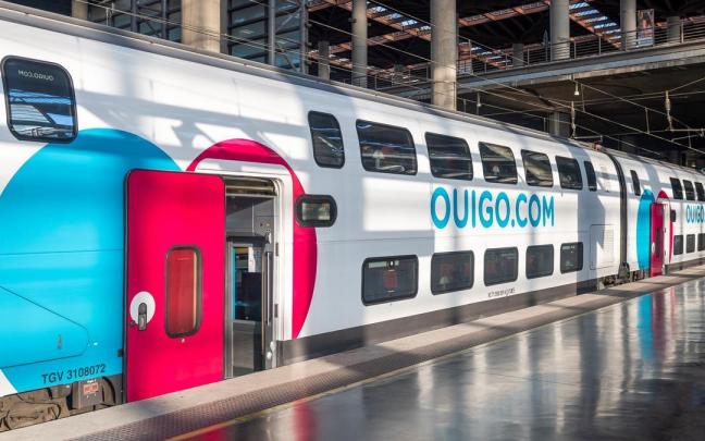Un tren de la compañía Ouigo, la filial de la bajo coste de la francesa SNCF.