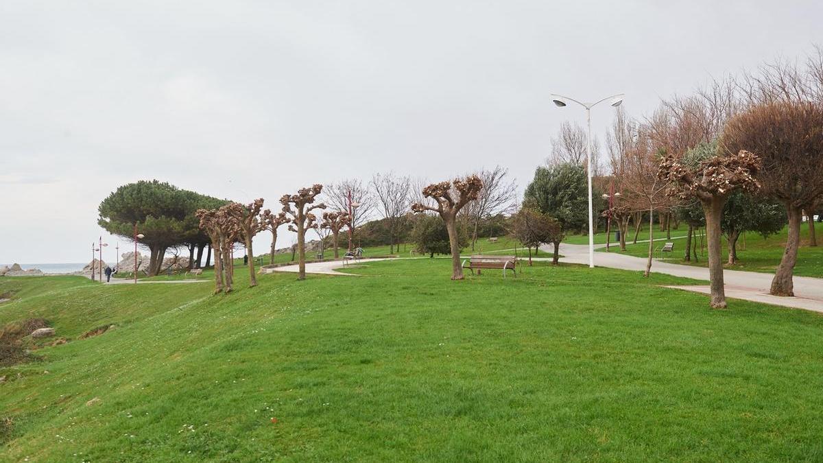 Vista del parque de Cotolino donde fueron detenidos los menores.