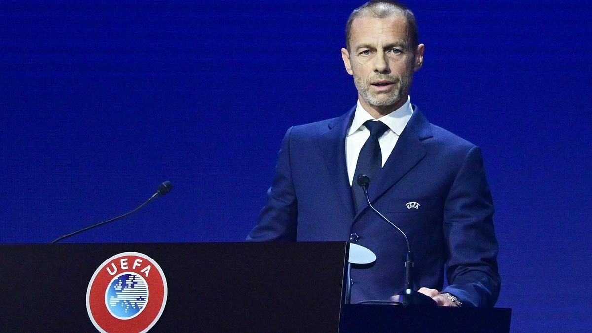 El presidente de la UEFA, Aleksander Ceferin.