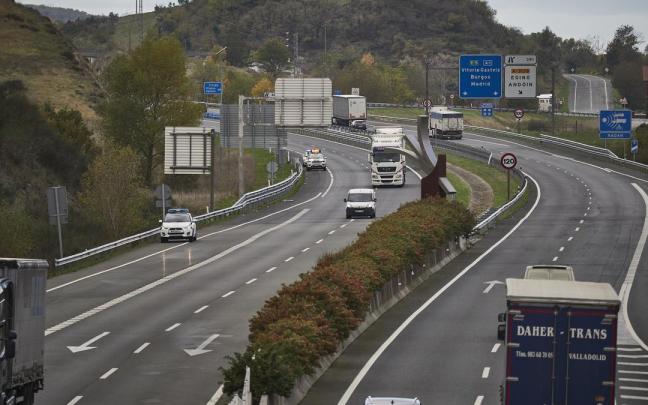 Autovía A-1, en el límite entre Navarra y Araba