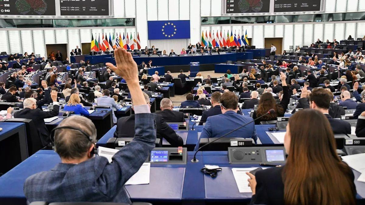 Una sesión plenaria en el Parlamento Europeo.