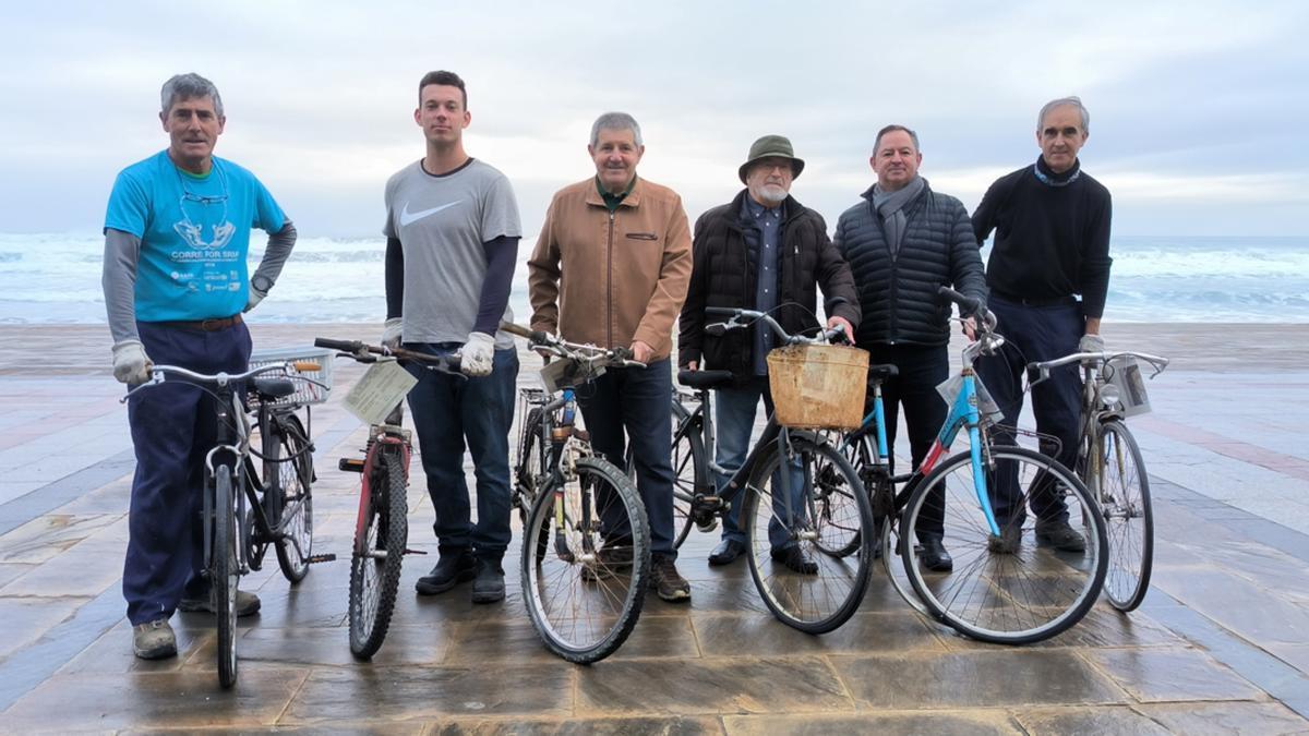 Bicicletas a las que Zarautz les ha dado segunda vida.