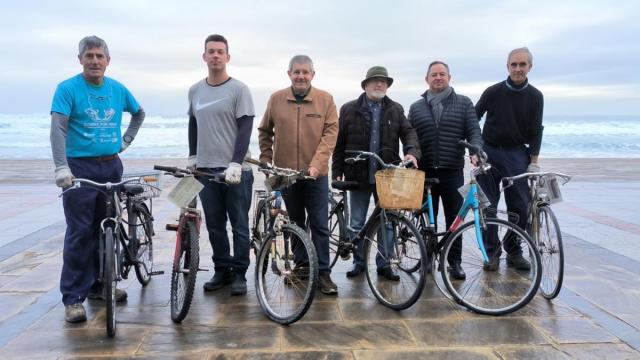 Bicicletas a las que Zarautz les ha dado segunda vida.
