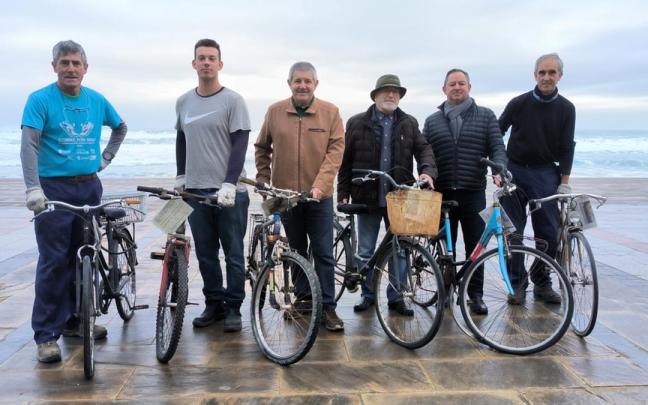 Bicicletas a las que Zarautz les ha dado segunda vida.