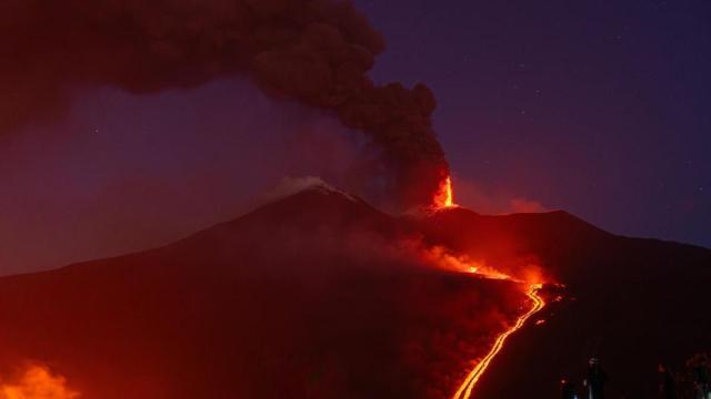 El Etna, en erupción este 11 de agosto.