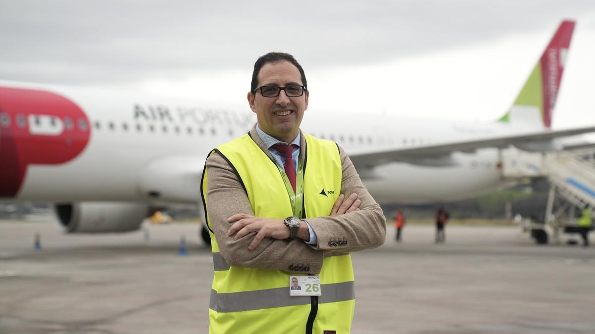 Iván Grande, director del aeropuerto de Bilbao