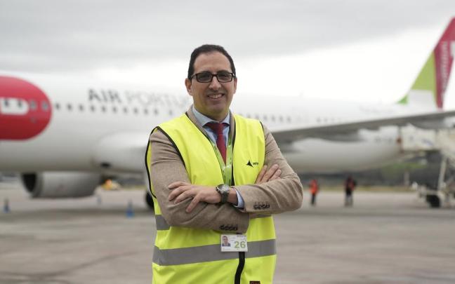 Iván Grande, director del aeropuerto de Bilbao