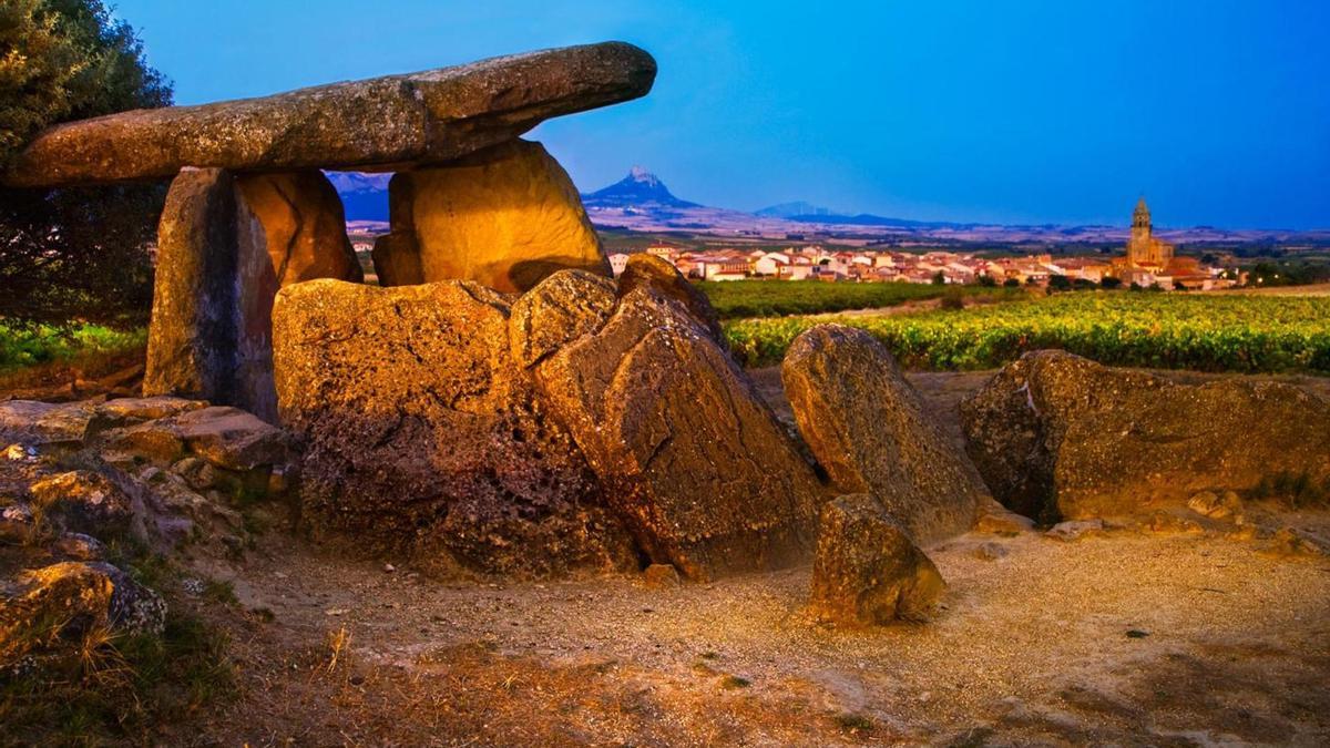 El dolmen de la Chabola de la Hechicera, cerca de Laguardia