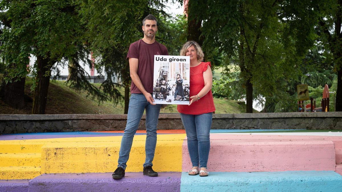 Los ediles Diego Barrasa y Marta Lasa presentan 'Uda giroan'