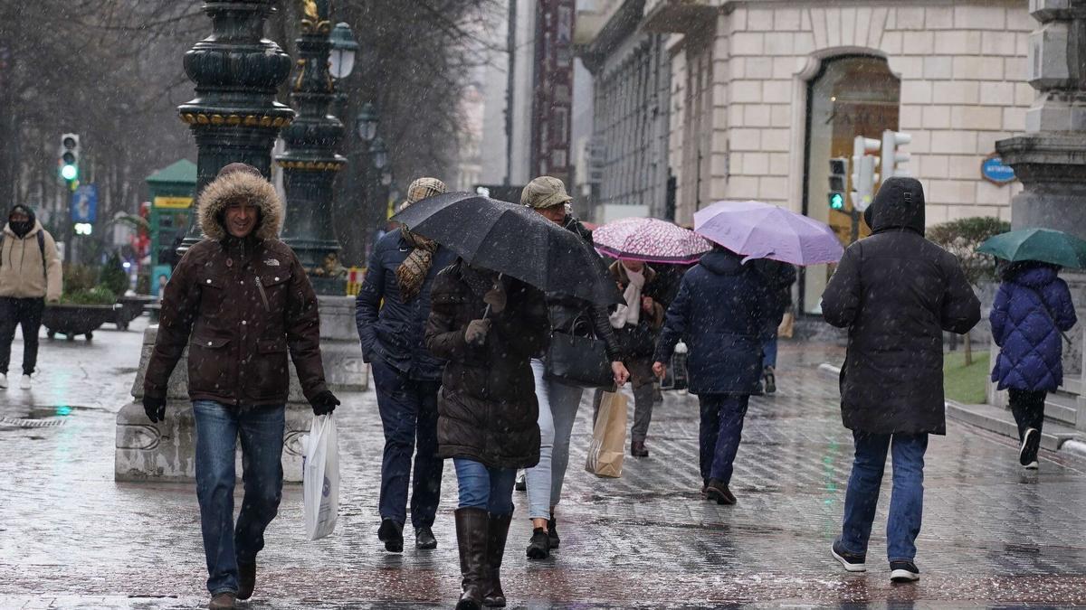 Nieve en Bilbao