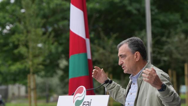 El presidente del Euzkadi Buru Batzar, Aitor Esteban
