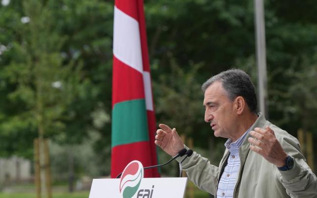 El presidente del Euzkadi Buru Batzar, Aitor Esteban