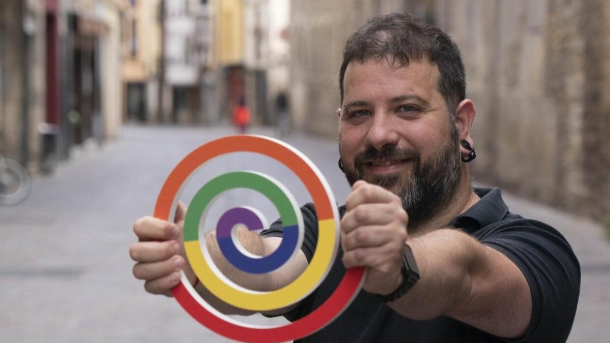 Amets Martínez de Heredita, con el logo de Ikusgune.