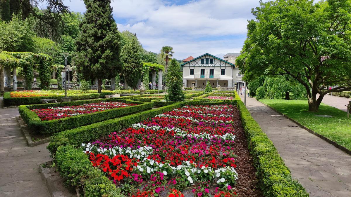 El parque Lamuza es el pulmón del centro urbano de Laudio.