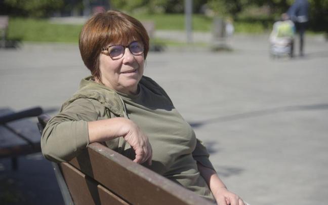 La presidenta de Aurreratu Elkartea Mari Llucia Gil.