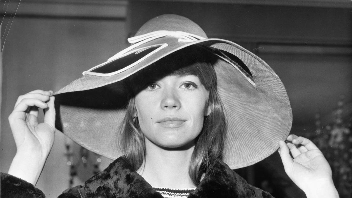 La cantautora, modelo y actriz Françoise Hardy.