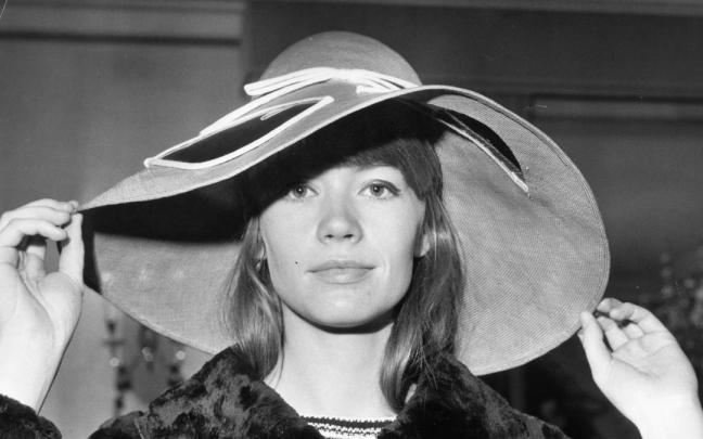 La cantautora, modelo y actriz Françoise Hardy.