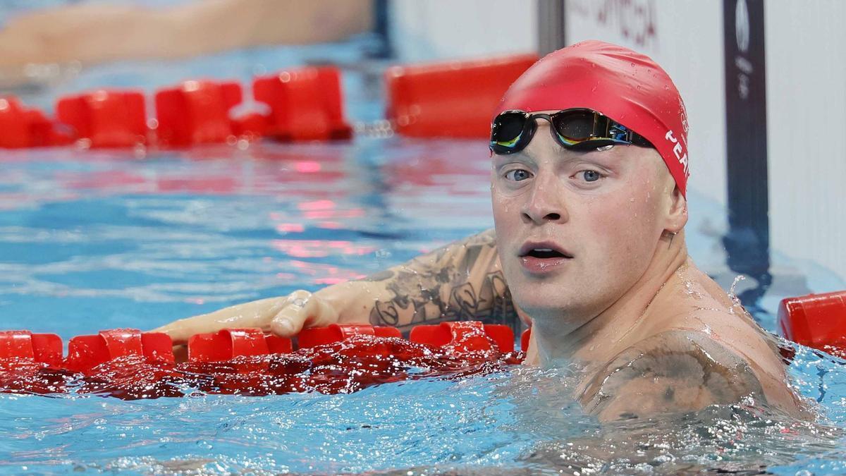 El nadador Adam Peaty en los Juegos Olímpicos de París 2024.