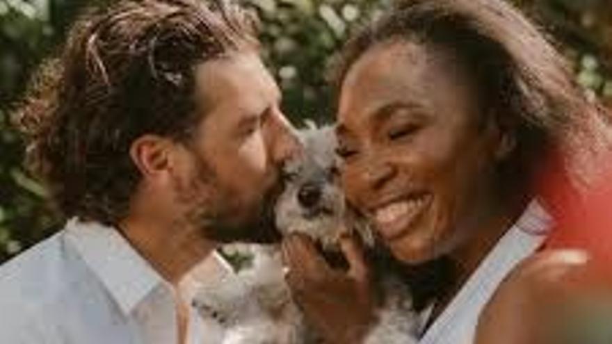 Venus Williams junto a Andrea Preti
