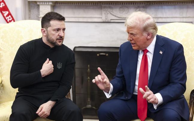 Tensión en la Casa Blanca durante la reunión entre Trump y Zelenski / EFE Tensión en la Casa Blanca durante la reunión entre Trump y Zelenski