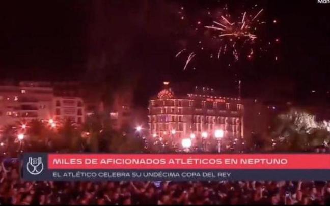 Rótulo erróneo de TVE sobre las celebraciones en Donostia.