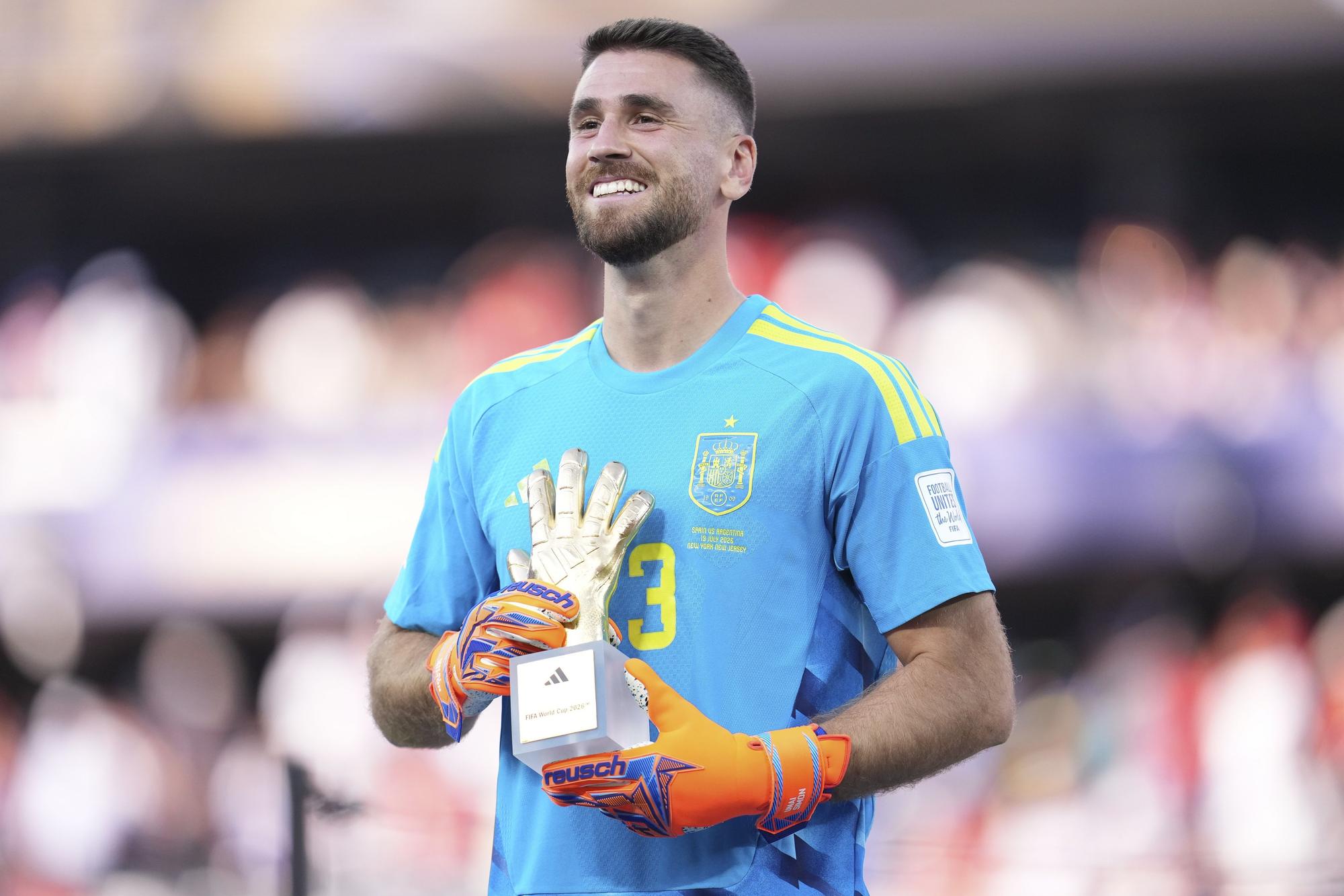 Unai Simón tras ganar la final del Mundial 2026