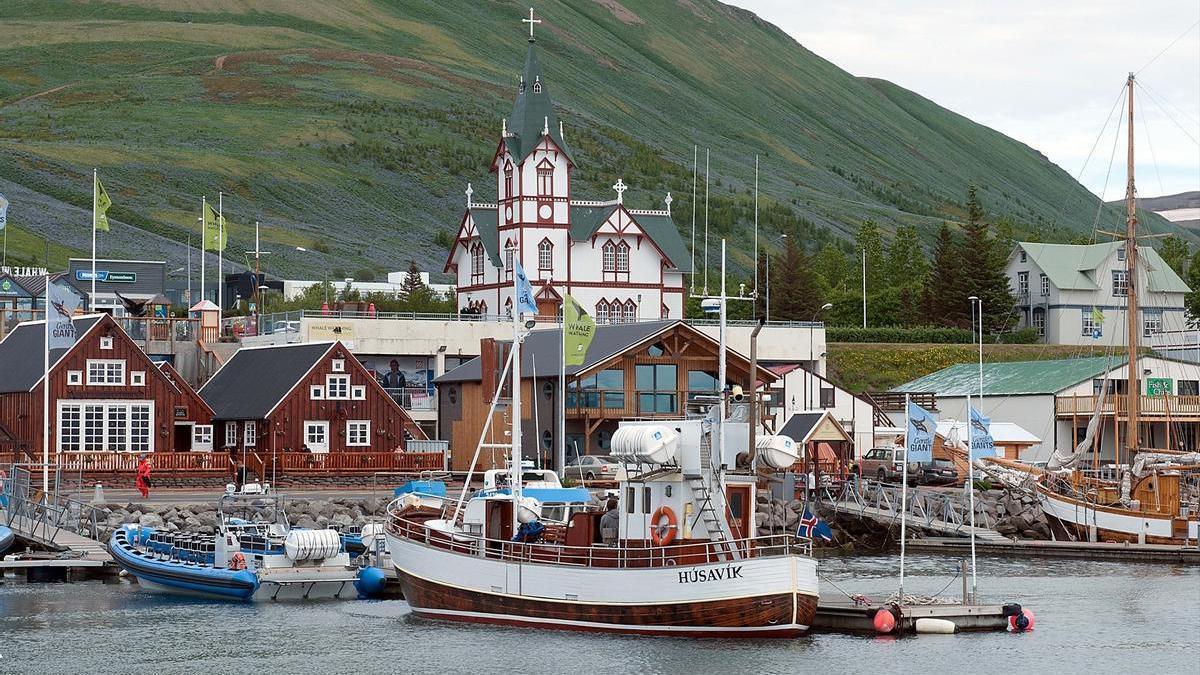 El puerto de Húsavík, Islandia, en una imagen de archivo.
