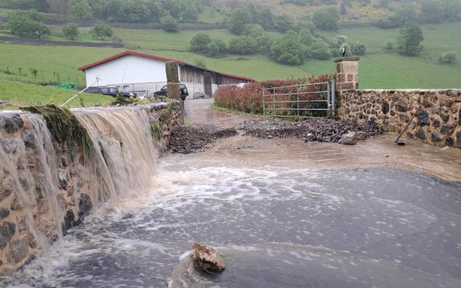 Zona de Gesaltza, un día después de la tromba de agua / Cedida Zona de Gesaltza, un día después de la tromba de agua