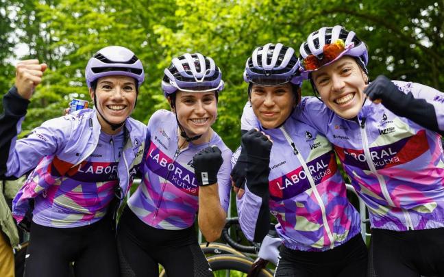 Ane Santesteban, Lourdes Oyarbide, Yurani Blanco y Usoa Ostolaza.