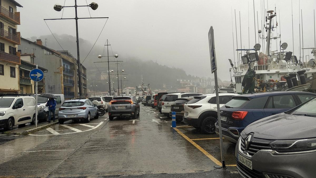 Calle Arraunlari, en el ámbito portuario.