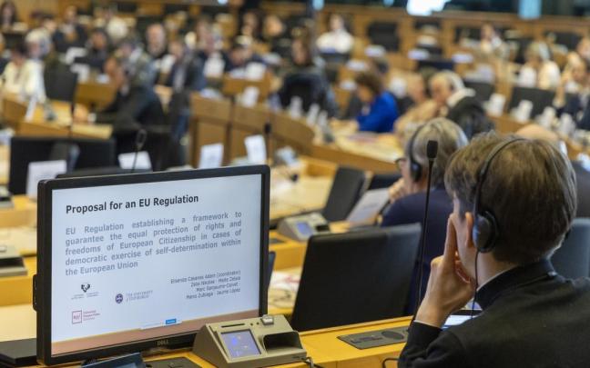 Un pleno en el Parlamento Europeo en Estrasburgo.