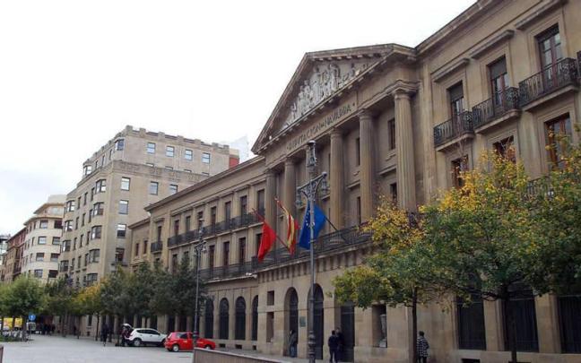 Palacio de Navarra, sede del Gobierno foral, en la avenida de Carlos III de Pamplona.